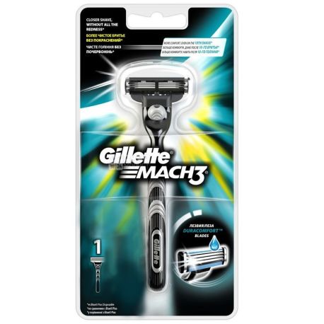 Gillette Mach3, 1 шт., Станок для гоління