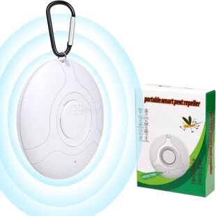 Ультразвуковий відлякувач шкідників, портативний, білий