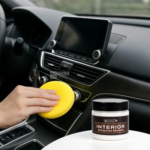 Віск для полірування пластику та шкіри в автомобілі, 100 г