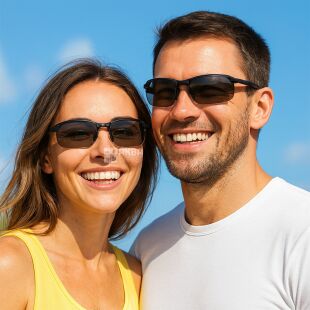 Сонцезахисні окуляри фотохромні, унісекс, чорні