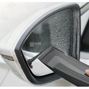 Щітка-водозгін для автоскла, силіконова, чорна, 30 х 5 см