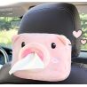 Салфетница для автомобиля Поросенок, розовая, мягкая, 18 х 12 х 6 см