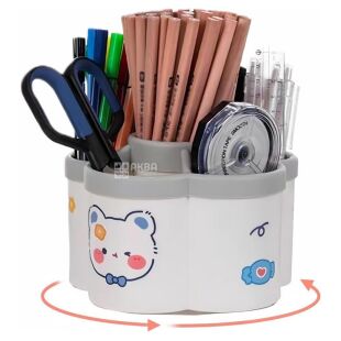 Органайзер обертовий для ручок, 6 відділень, пластиковий