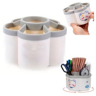 Органайзер обертовий для ручок, 6 відділень, пластиковий