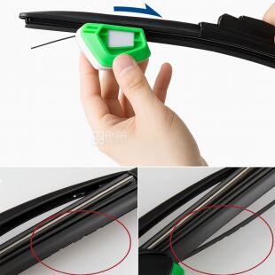 Інструмент для відновлення склоочисників автомобіля, зелений