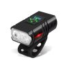 Ліхтарик для велосипеда, акумуляторний, світлодіодний, 6 режимів, чорний