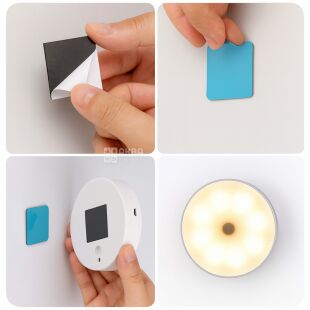 Светодиодный светильник с аккумулятором, 3 режима, d 85 мм