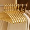 Набор вешалок, 5 шт., металлические, золотистые
