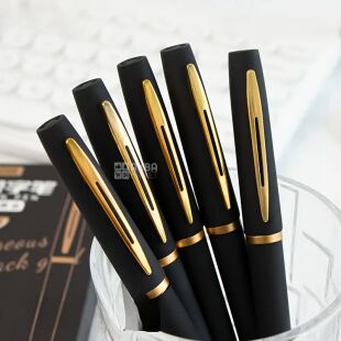 Gorgeous Black, 5 шт., Набір чорних гелевих ручок, 0.5 мм