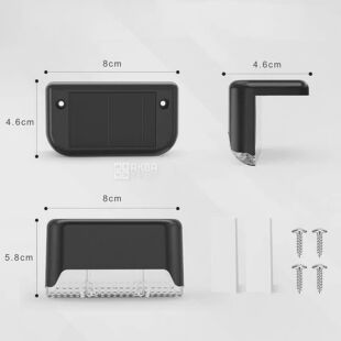 Набор LED-светильников для лестницы с солнечной батареей, 4 шт., теплый свет