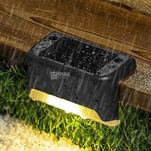 Набор LED-светильников для лестницы с солнечной батареей, 4 шт., теплый свет