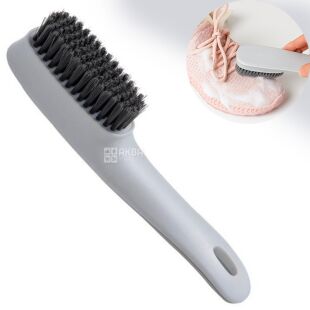 Щітка для чищення взуття, пластикова, сіра