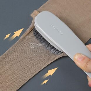 Щітка для чищення взуття, пластикова, сіра