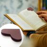 Закладка для книг Сердечко, эко-кожа, 5х5 см
