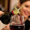 Гейзер для стеклянных бутылок Олень, металлическая, золотистая