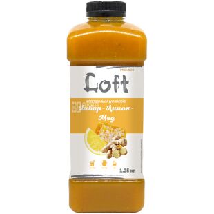 Loft, 1250 г, Фруктовый концентрат для напитков Имбирь-Лимон-Мед Лофт