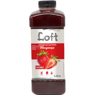 Loft, 1150 г, Фруктовий концентрат для напоїв Полуниця Лофт