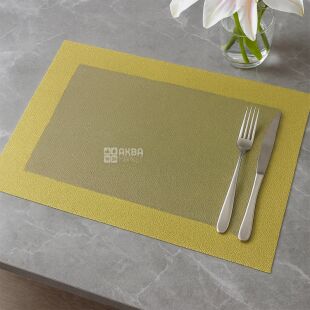 Салфетка для сервировки, прямоугольная, 45х30 см, золотистая