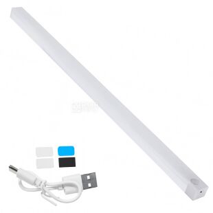 Портативна LED-лампа з USB-зарядкою та датчиком руху, 50 см, тепле світло 