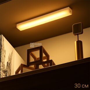 Портативная LED-лампа с USB-зарядкой и датчиком движения, 20 см, теплый свет