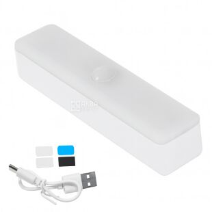 Портативная LED-лампа с USB-зарядкой, 10 см, холодный свет