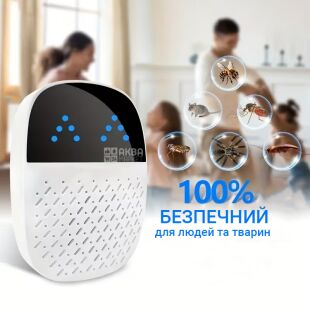 Ультразвуковой отпугиватель вредителей с технологией АІ, белый