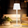 Лампа настільна, акумуляторна, біла, 3 режими світла, 36 см