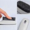 Щетка для чистки обуви, пластиковая, серая
