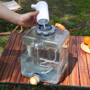 Кришка-перехідник для електричних помп на каністри для води з діаметром горловини 10 см