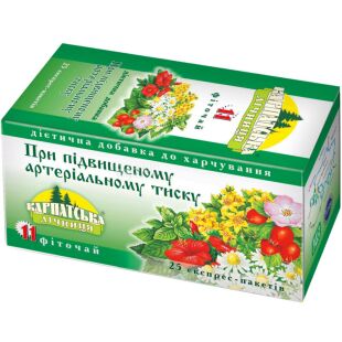  Карпатська Лічниця, Для нормалізації тиску, 25 пак., Чай лікувальний на травах