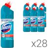 Domestos, Упаковка 28 шт. х 500 мл, Средство для чистки унитаза, Свежесть Атлантики Доместос
