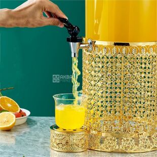 ViO JBD-05, 8 л, Диспенсер для напитков с подставкой, золотистый