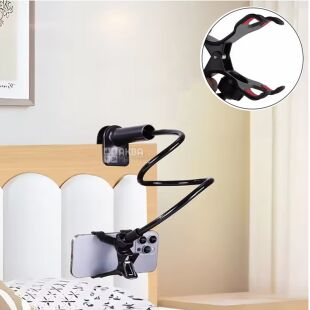 Тримач для телефона та планшета, гнучкий, чорний, 70 см