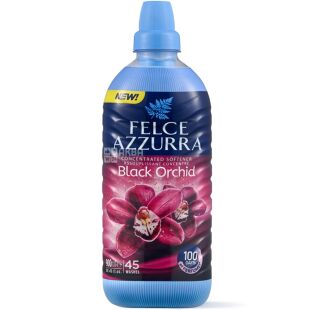 Felce Azzurra Black Orchid, 0,9 л, Концентрированный смягчитель для стирки Черная Орхидея, Фельче Азура