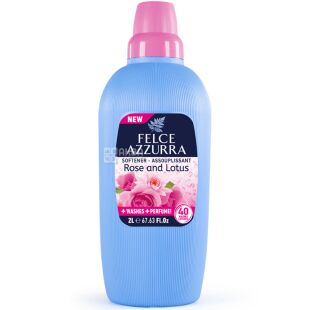 Felce Azzurra Rose & Lotus, 2 л, Смягчитель для стирки Роза и Лотос, Фельче Азура
