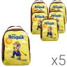 Nesquik Bunny, Упаковка 5 шт. х 492 г, Набор конфет Рюкзачок Несквик, 28х22 см