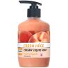  Fresh Juice Peach-Magnolia, 460 мл, Рідке крем-мило Персик і Магнолія, Фреш Джус, з дозатором