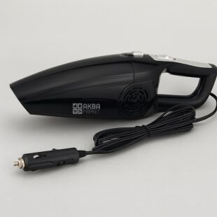 Портативний пилосос для автомобіля зі змінними насадками, чорний, 120W, 12V