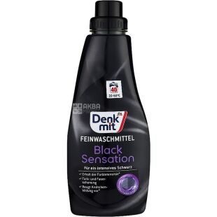Denk Мit Black Sensation, 1 л, Гель для стирки черных вещей Денк мит