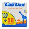 ZooZoo, 150 шт., Серветки столові ЗооЗоо, одношарові, білі, 24х23 см 