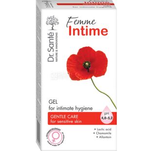 Dr. Sante, Femme Intime, 230 мл, Гель для интимной гигиены, увлажняющий, рН 4,8 - 5,2