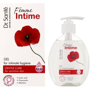 Dr. Sante, Femme Intime, 230 мл, Гель для интимной гигиены, увлажняющий, рН 4,8 - 5,2