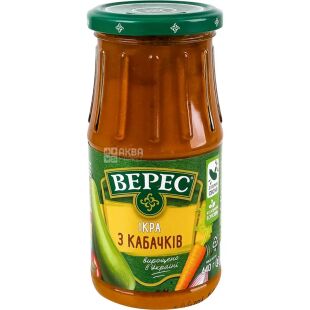 Верес, 440 г, Ікра кабачкова, Екстра, скло