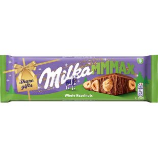 Milka Whole Hazelnuts, 250 г, Милка, Шоколад молочный с цельным лесным орехом