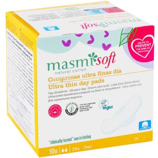 Masmi, Soft Ultra Day, 10 шт., Гігієнічні прокладки, 2 краплі