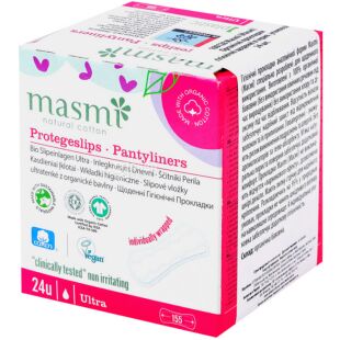 Masmi, Ultra, 24 шт., Щоденні прокладки, в індивідуальній упаковці