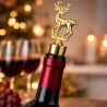 Пробка для скляних пляшок Олень, металева, золотиста