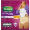 Depend, 9 шт., Впитывающее нижнее белье, 8 капель, размер L