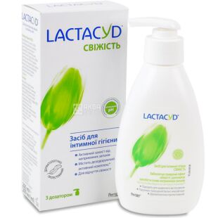 Lactacyd, Свіжість, 200 мл, Засіб для інтимної гігієни, рН 5.2