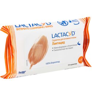 Lactacyd, 15 шт., Салфетки для интимной гигиены